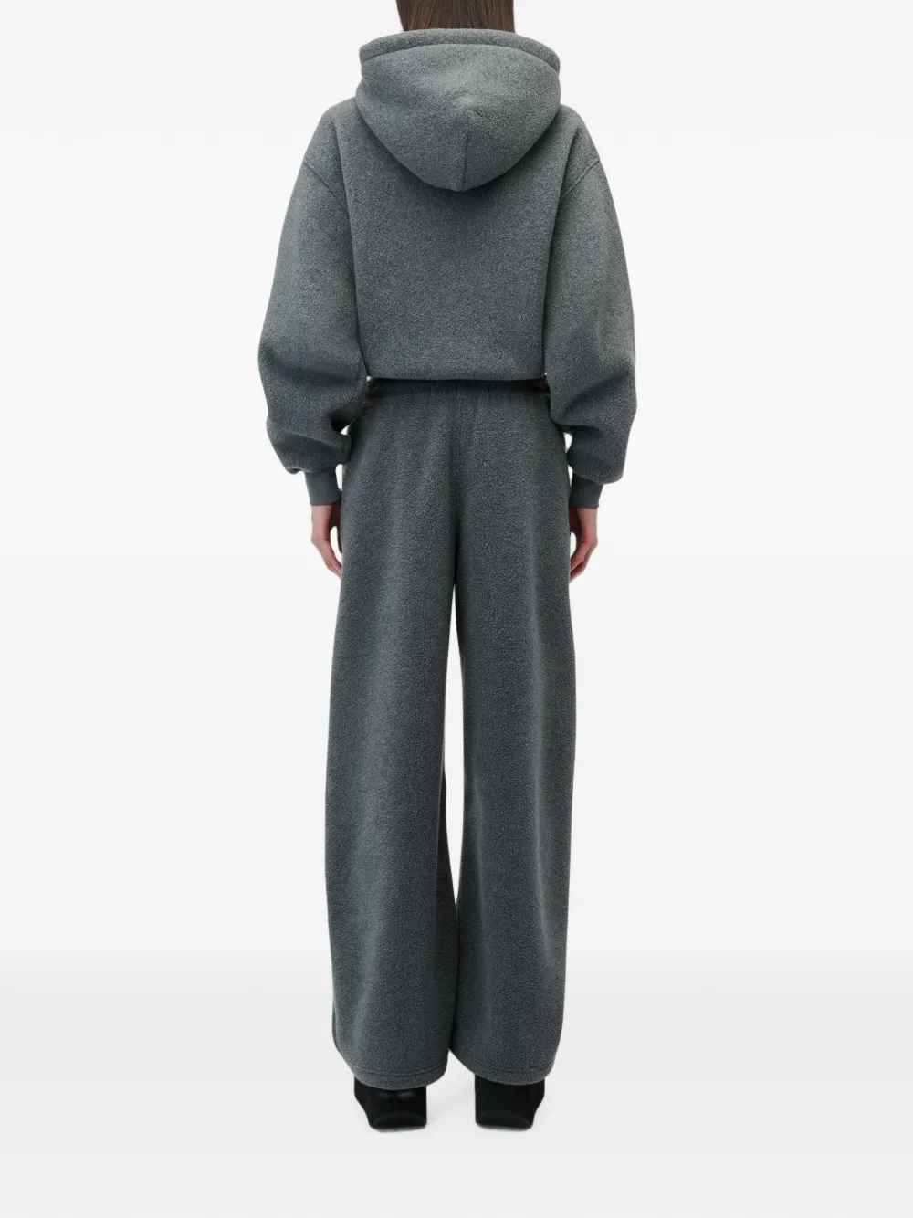 Alexander Wang Midi-waist trainingsbroek met trekkoord van stras Grijs