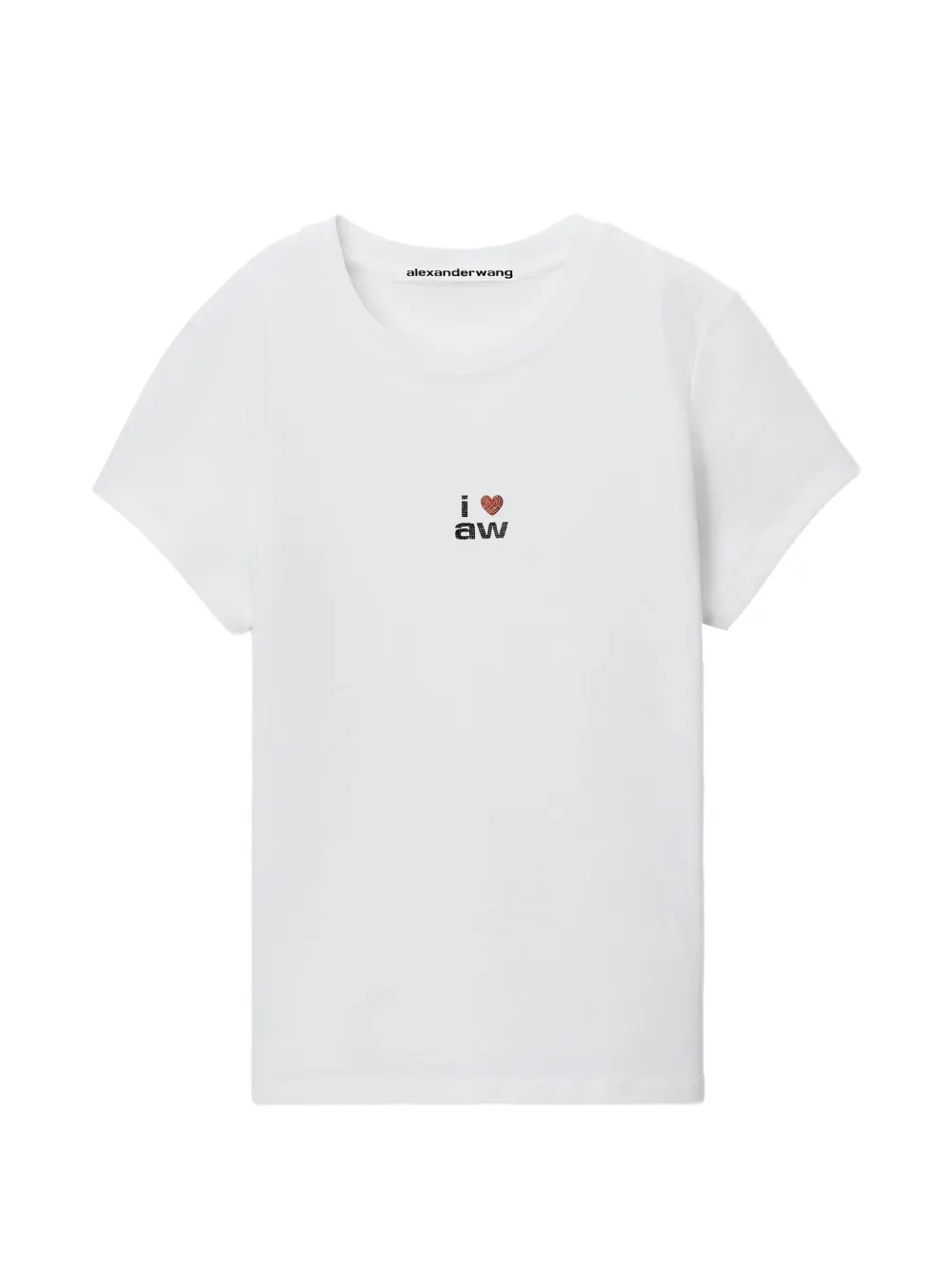 Alexander Wang fitted SS T-shirt w/ valentines graphic