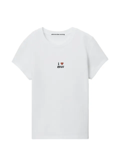 Alexander Wang fitted SS T-shirt w/ valentines graphic