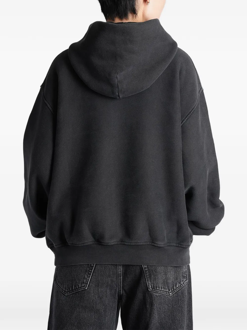 Alexander Wang Graphic Hoodie in Black, view 4