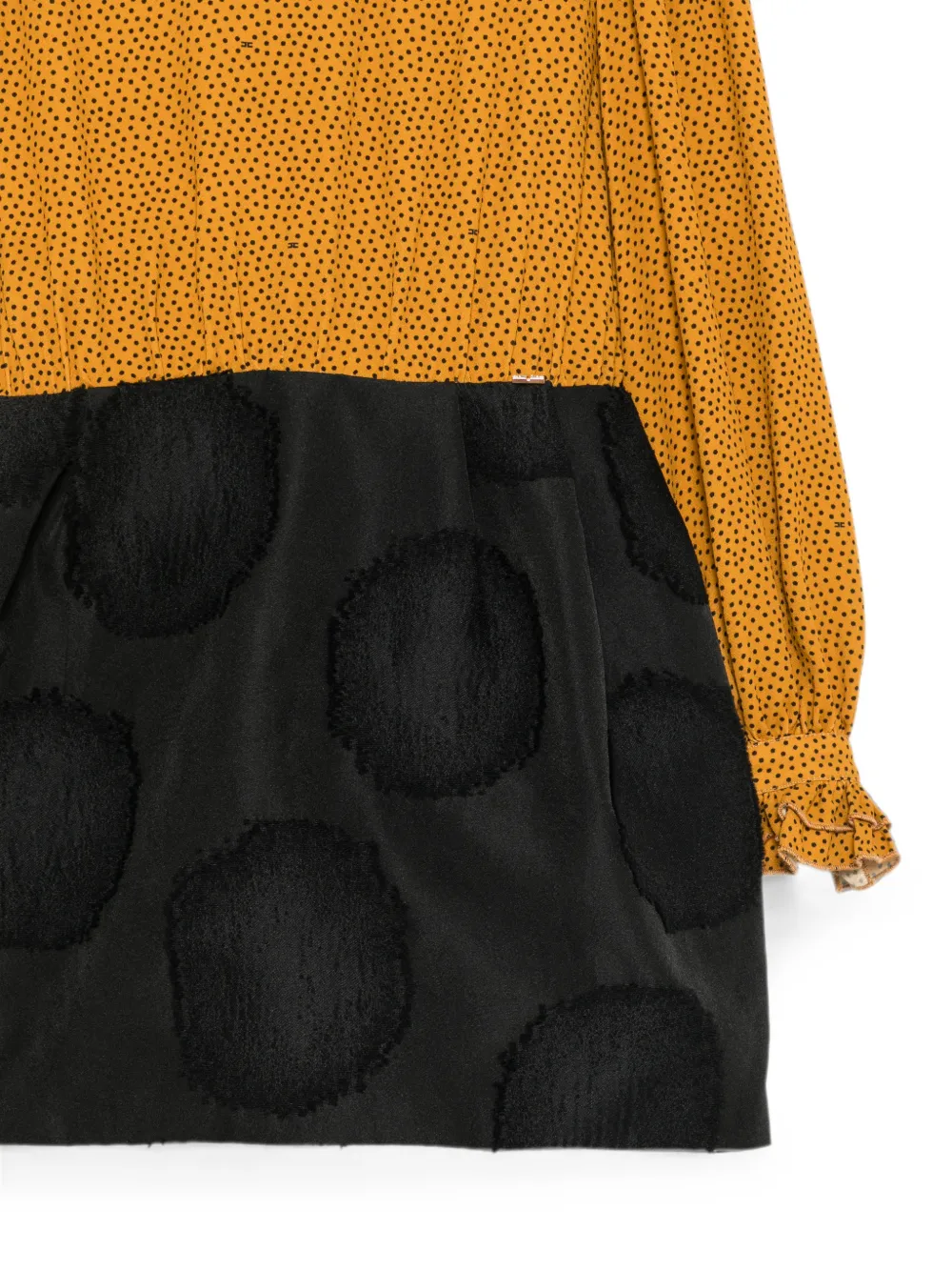 Elisabetta Franchi La Mia Bambina Jurk met stippen Bruin