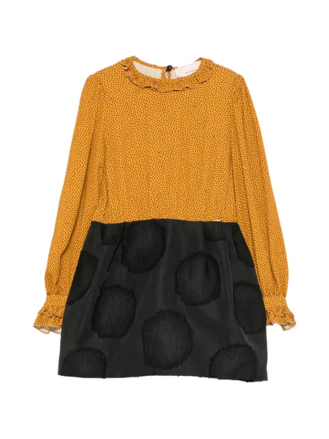 Elisabetta Franchi La Mia Bambina polka-dot ruffled dress