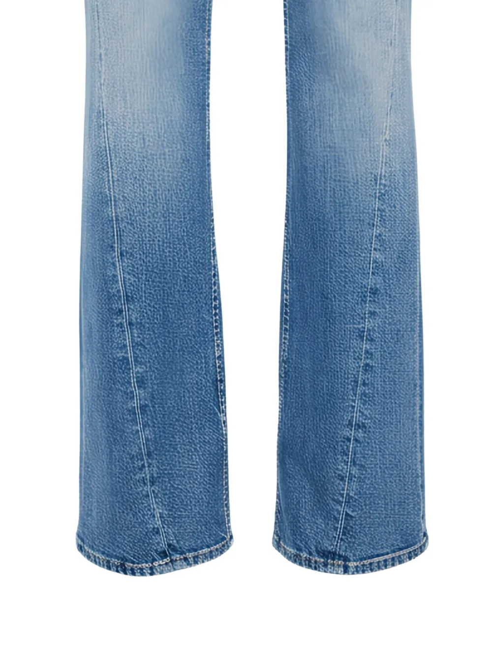 MOTHER The Bookie Twist Skimp jeans met vervaagd effect Blauw