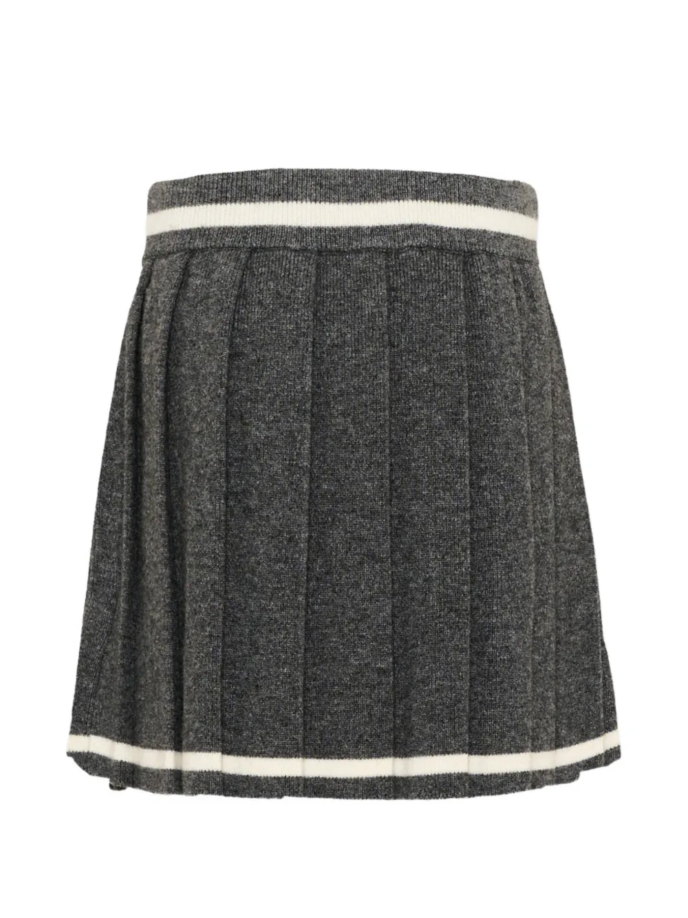 TRUSSARDI JUNIOR Plooirok met logopatch Grijs