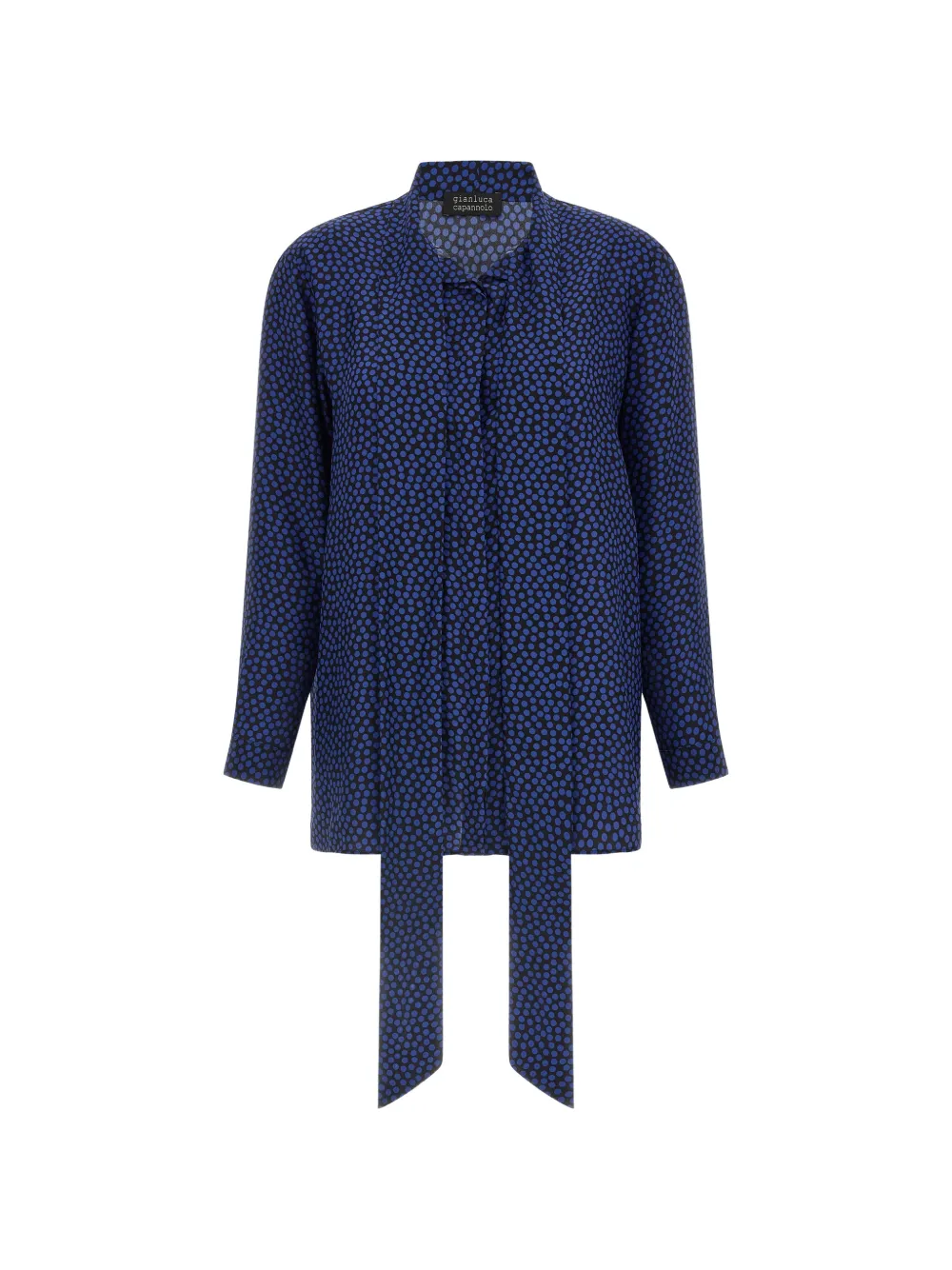 Gianluca Capannolo Katherine zijden blouse met stippen Blauw