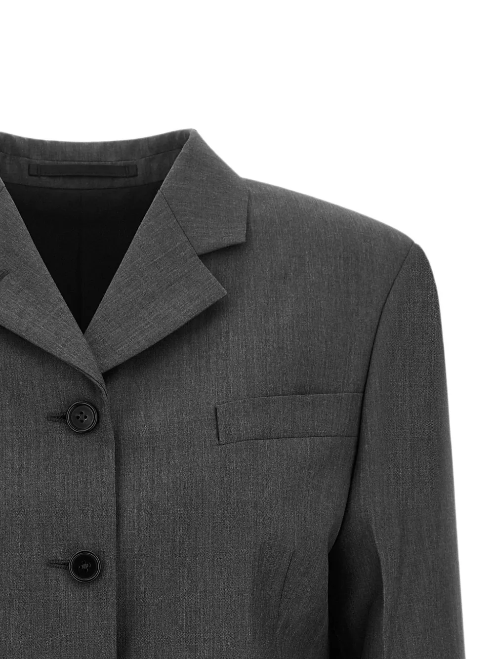 Jil Sander Blazer met enkele rij knopen Grijs