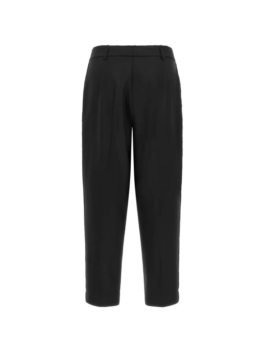 Gianluca Capannolo Nora pleated frayed trousers Zwart