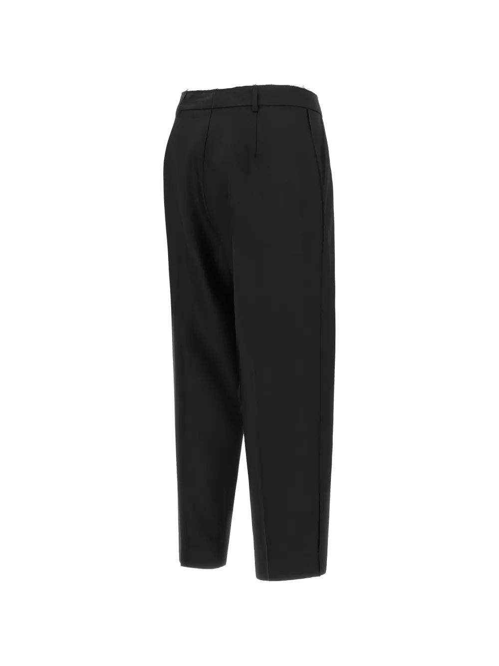 Gianluca Capannolo Nora pleated frayed trousers Zwart