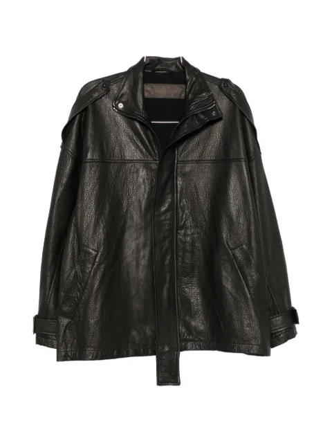 Giorgio Brato buckled-cuff leather coat