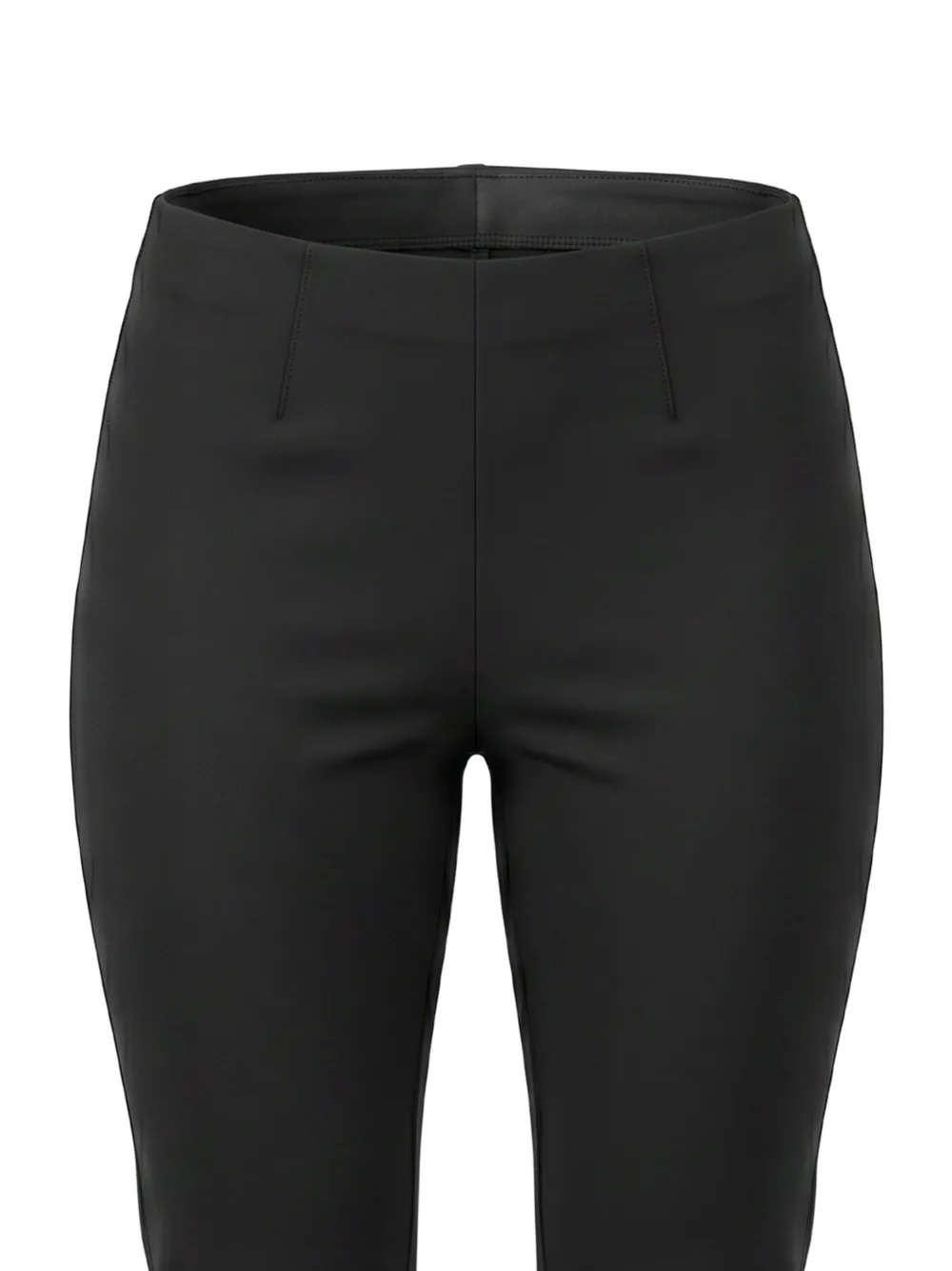 Seductive Sabrina slit-hem trousers Zwart