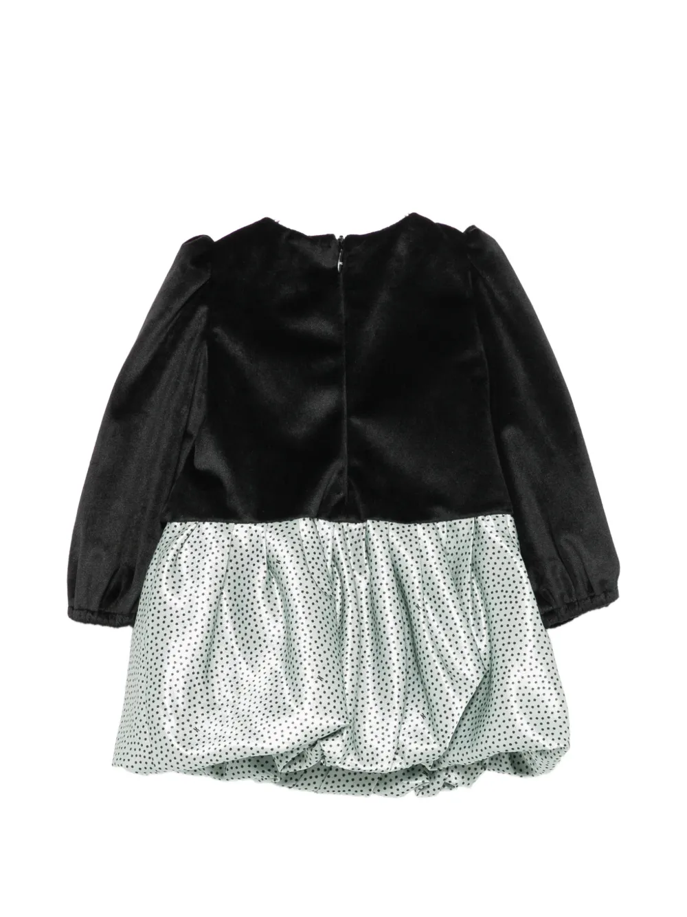 Elisabetta Franchi La Mia Bambina Jurk met strikdetail Zwart