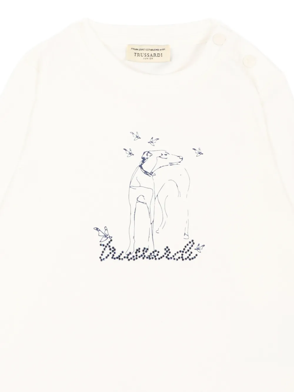 TRUSSARDI JUNIOR T-shirt met grafische print Wit
