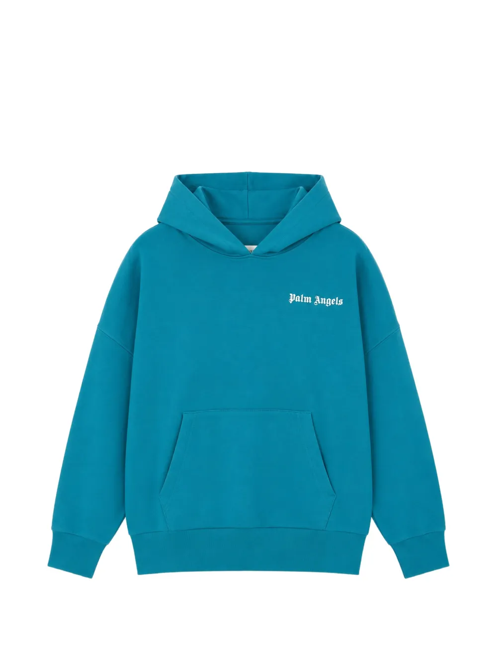 Palm Angels Kids logo-print hoodie - Blu