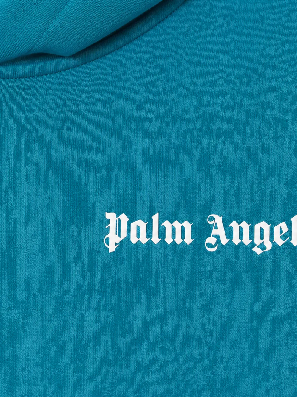 Palm Angels Kids Hoodie met logoprint Blauw