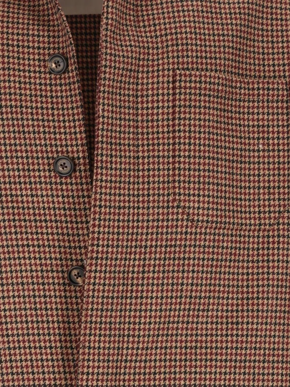 Eleventy Jack met pied-de-poule print Bruin