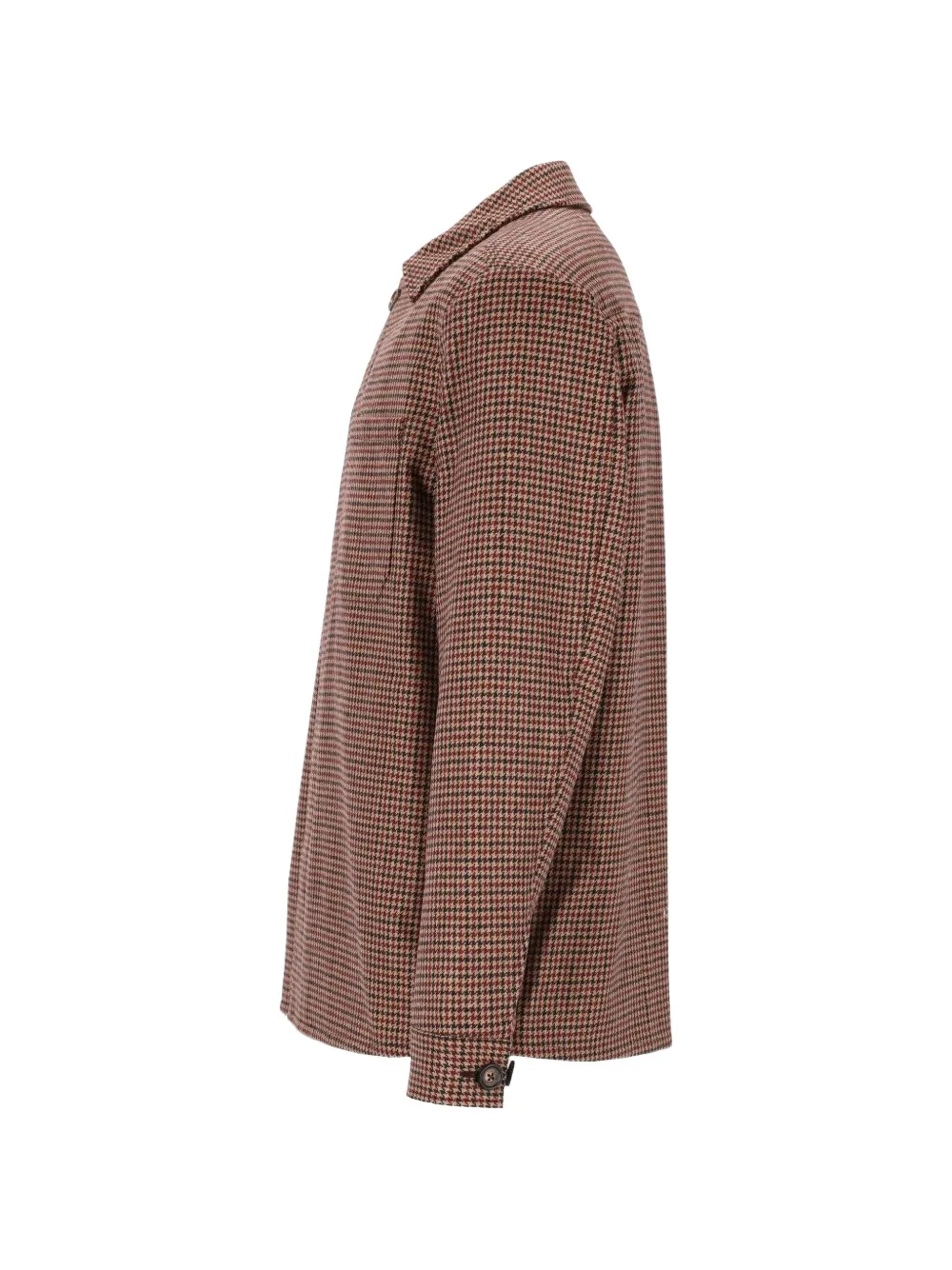 Eleventy Jack met pied-de-poule print Bruin