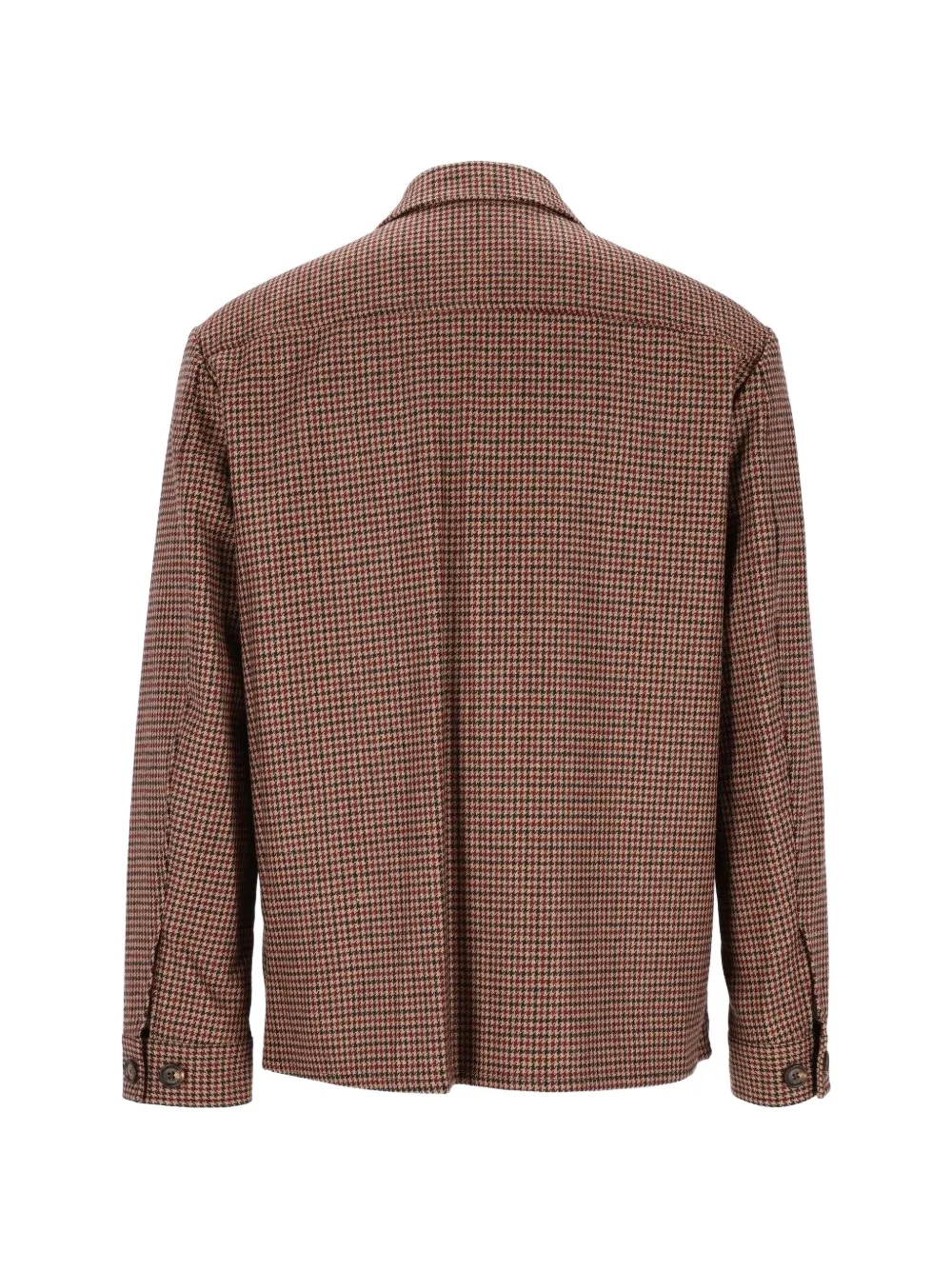 Eleventy Jack met pied-de-poule print Bruin