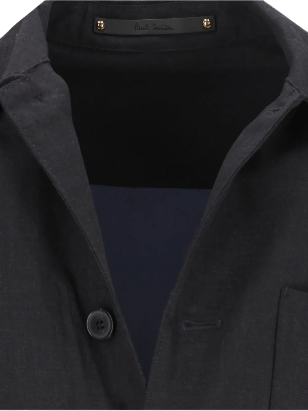 Paul Smith single-breasted wool jacket Grijs