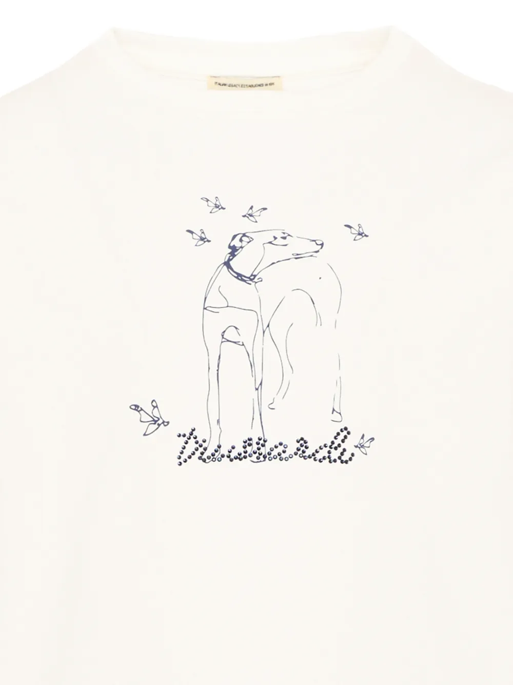TRUSSARDI JUNIOR T-shirt met lange mouwen en logo-print Beige