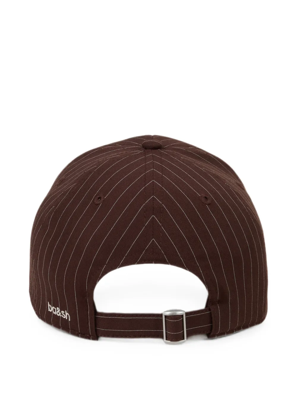 Ba&Sh Harlow pet met geborduurd logo en krijtstreep Bruin