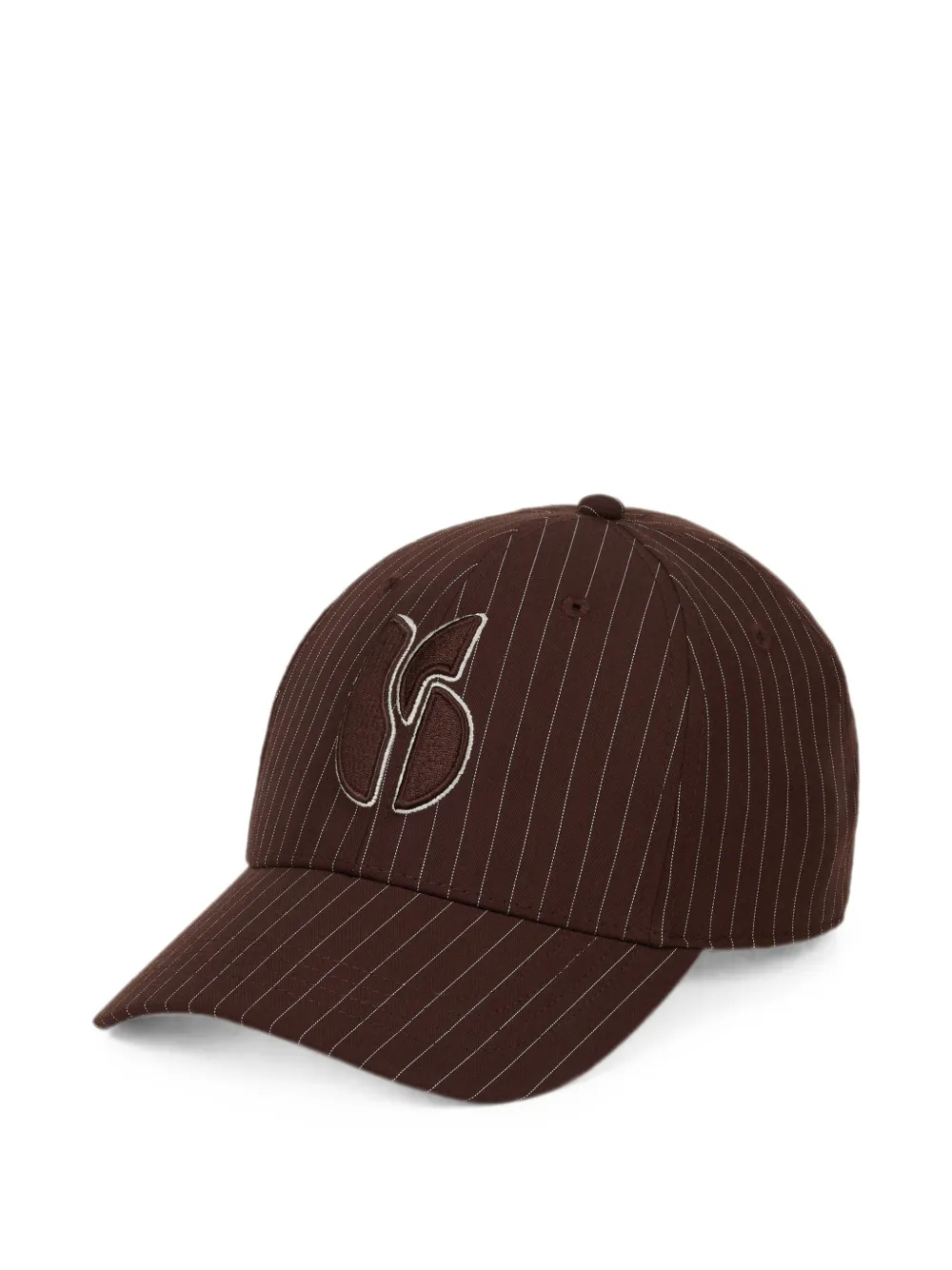 Ba&Sh Harlow pet met geborduurd logo en krijtstreep Bruin