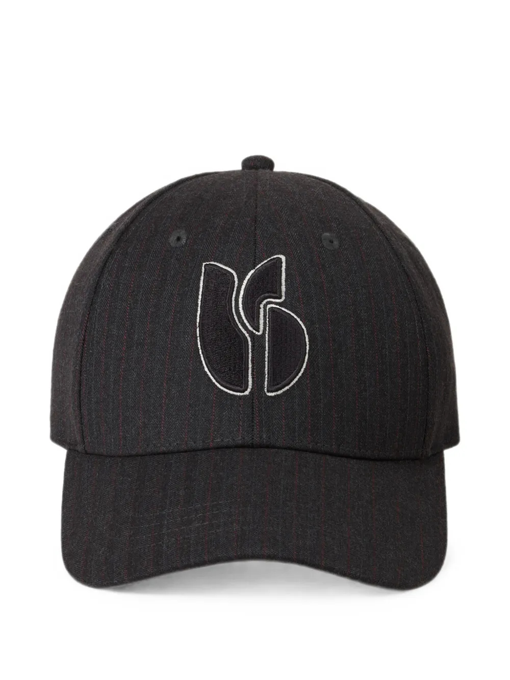 Ba&sh Harow Pinstripe-pattern Logo-embroidery Cap In Black