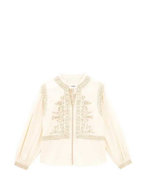 Ba&Sh embroidered long-sleeve blouse