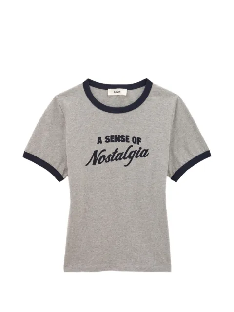 Ba&Sh Rosta slogan-print ringer T-shirt
