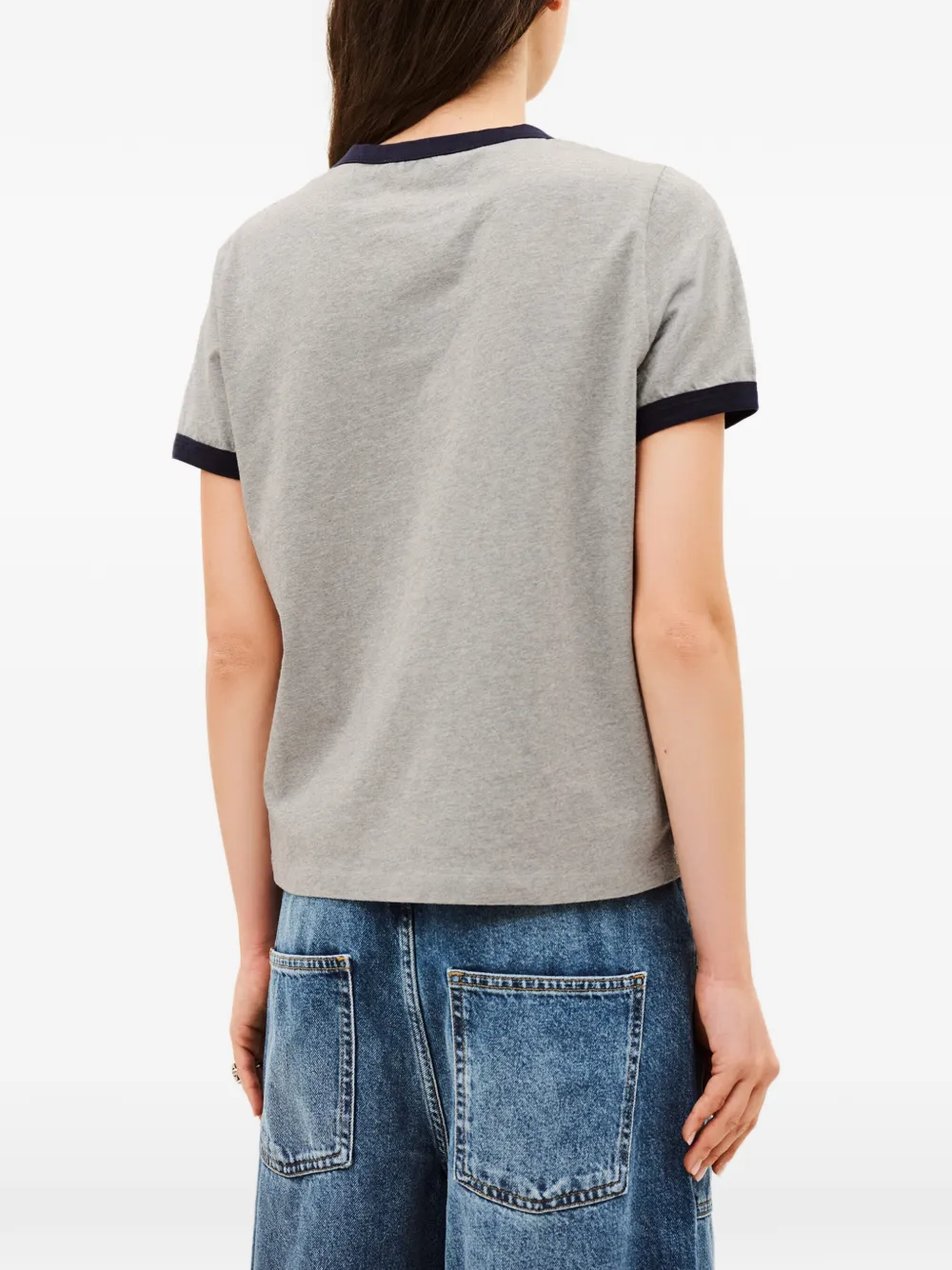 Ba&Sh Rosta T-shirt met tekst Grijs