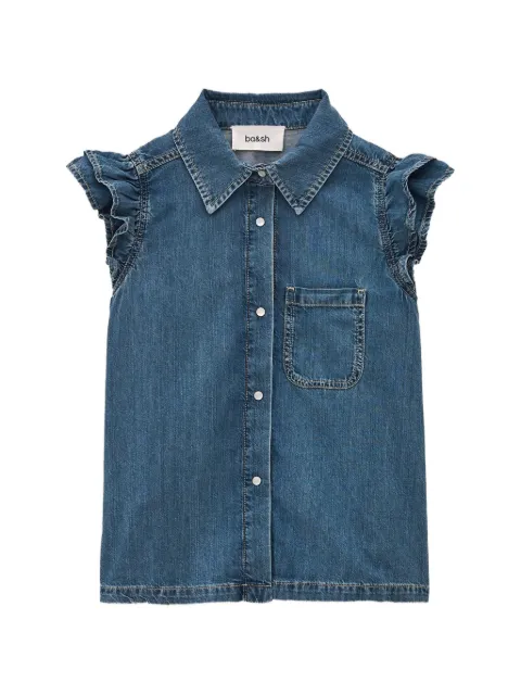Ba&Sh Yoyo ruffled sleeveless shirt