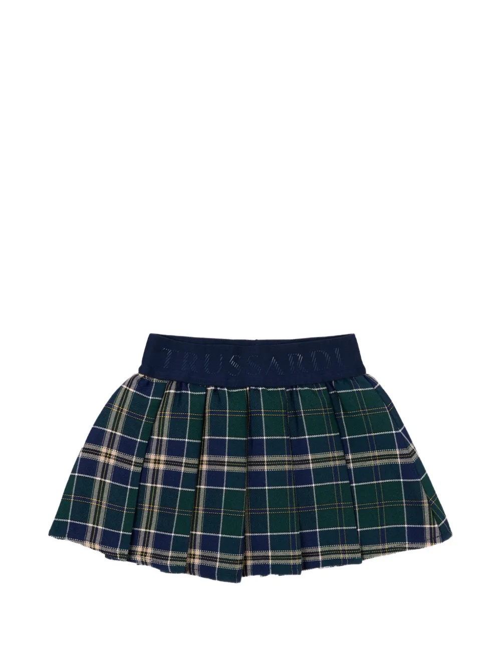 TRUSSARDI JUNIOR Plooirok met tartan ruit Groen