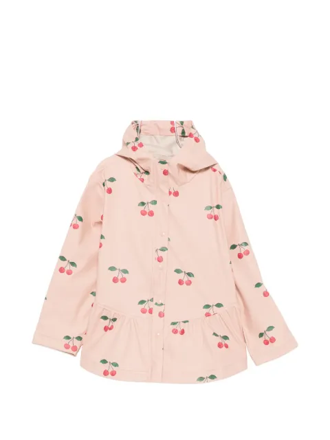 Konges Sløjd cherry-print hooded jacket