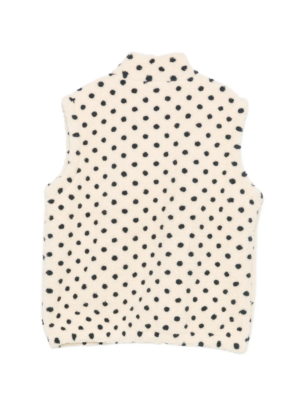 Konges Sløjd Fleece bodywarmer met stippen Beige