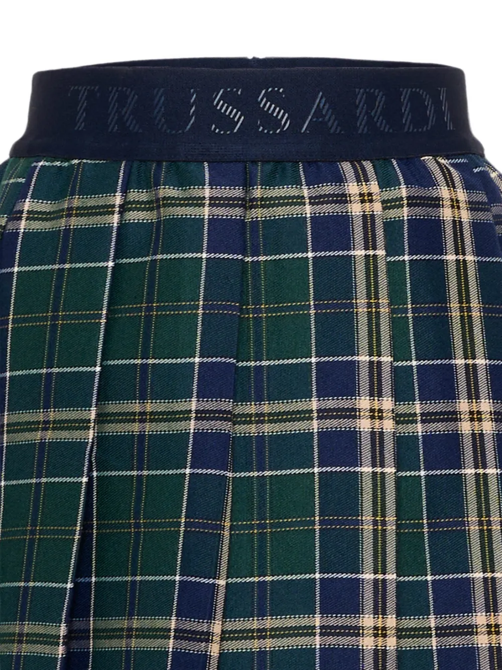 TRUSSARDI JUNIOR Plooirok met tartan ruit Groen