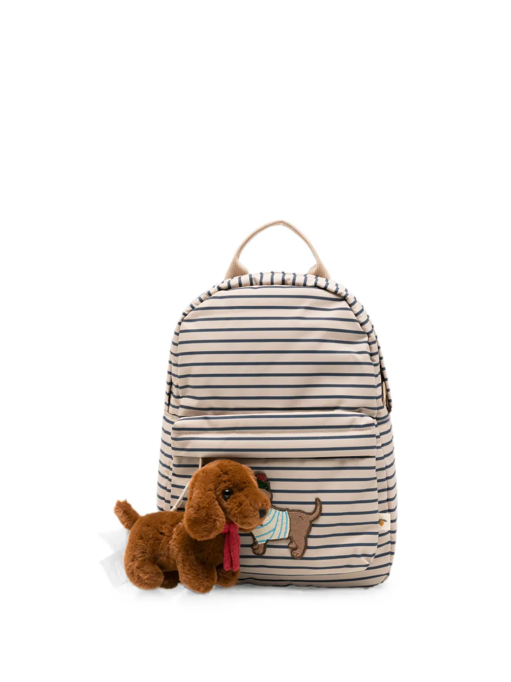 Konges Sløjd striped dog-patch backpack - Nude