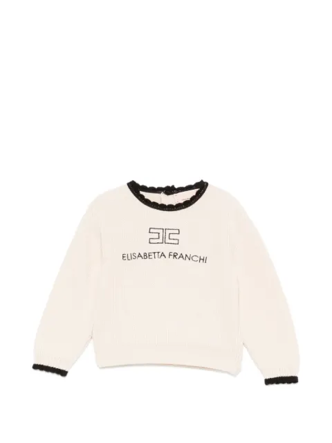 Elisabetta Franchi La Mia Bambina logo-embroidered sweater