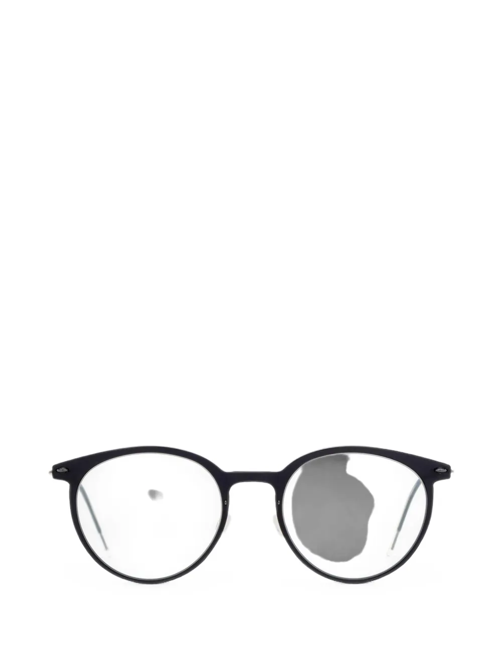 Lindberg Round-frame Titanium Glasses In Schwarz
