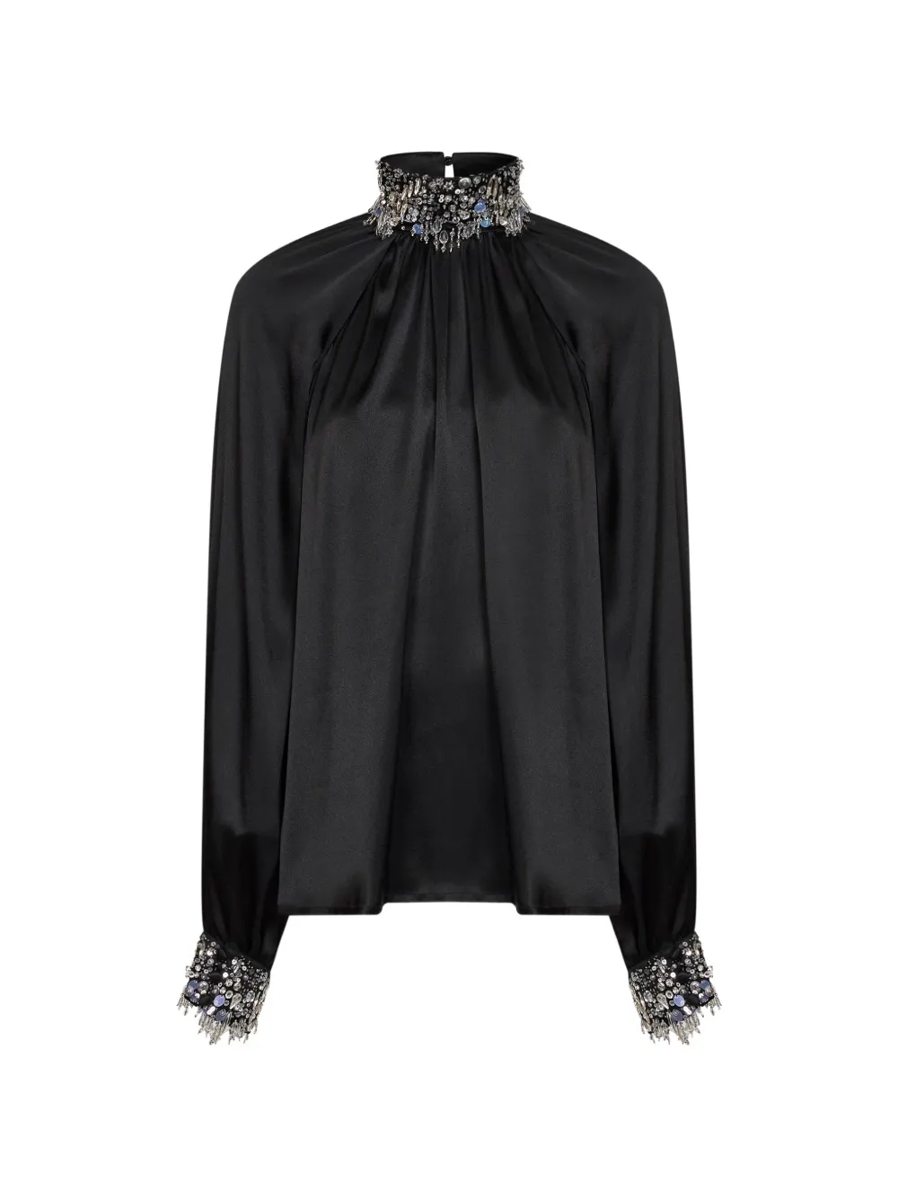 Alina bead-embellished blouse - Nero