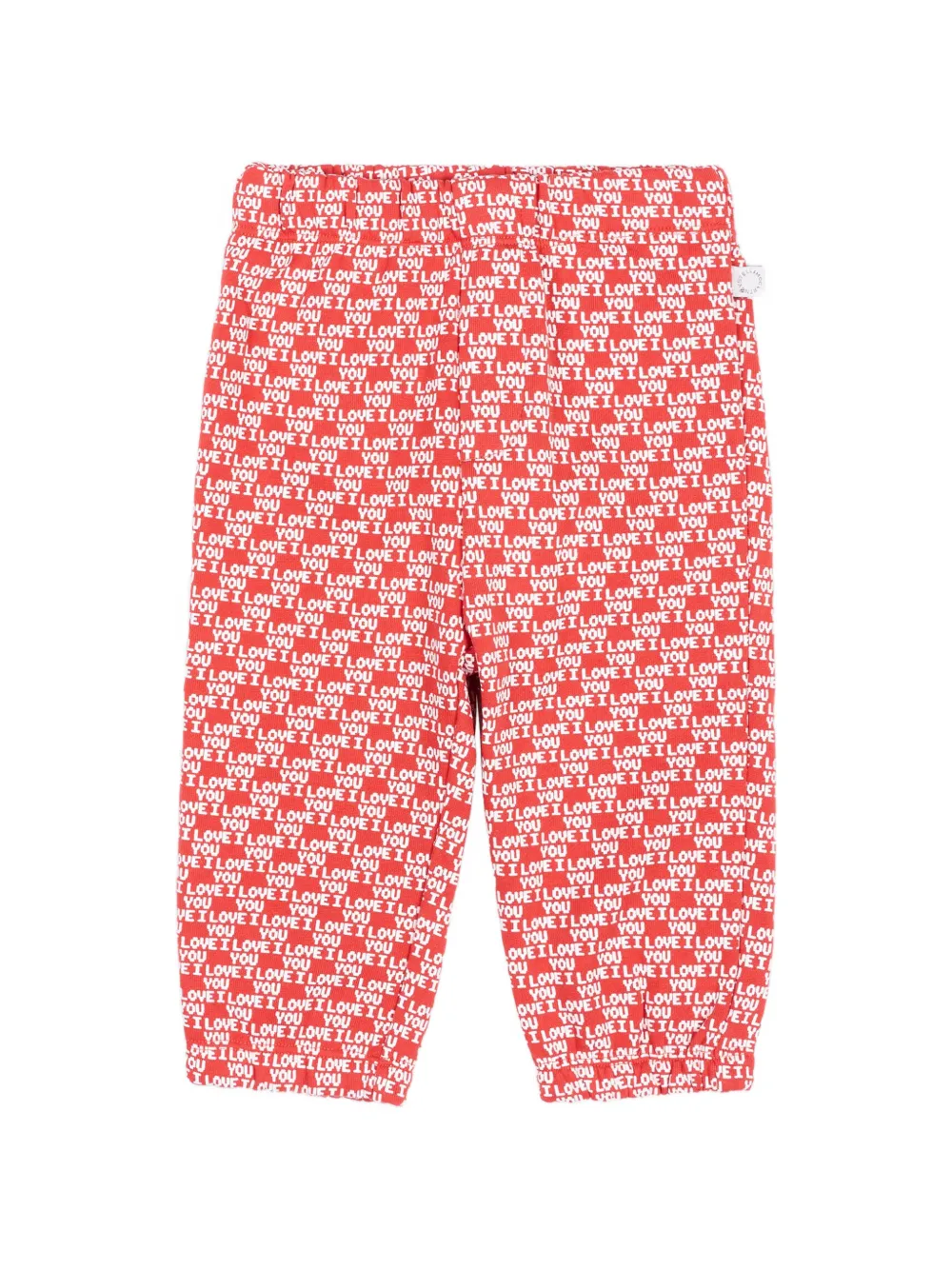Stella McCartney Kids slogan-print track pants - Rosso