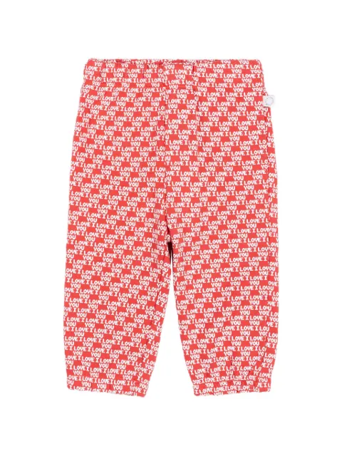 Stella McCartney Kids pants con eslogan estampado