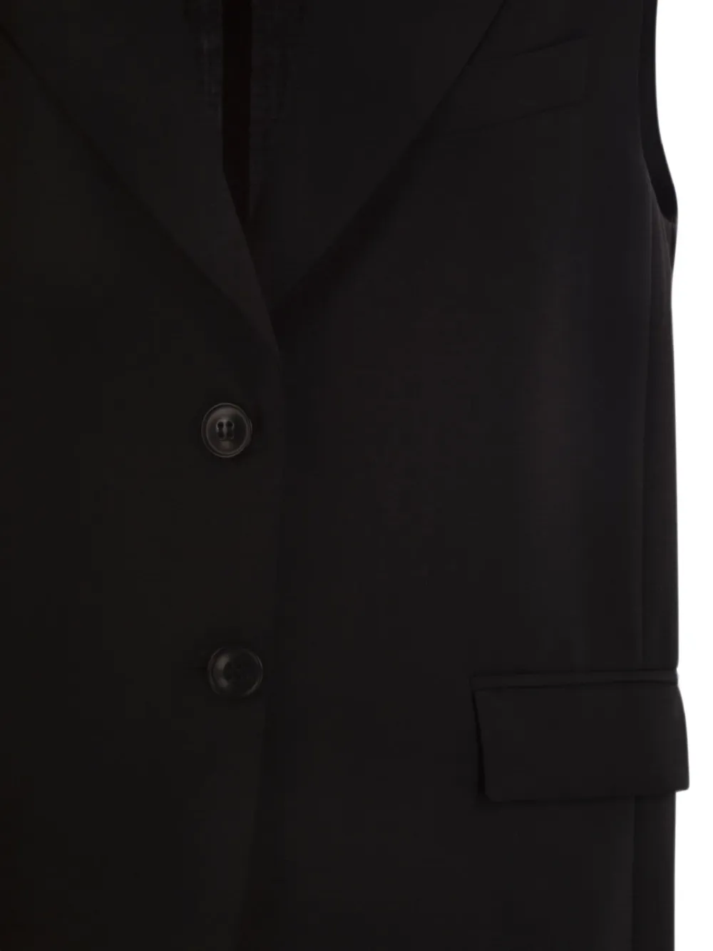 Max Mara Mouwloos jack Zwart