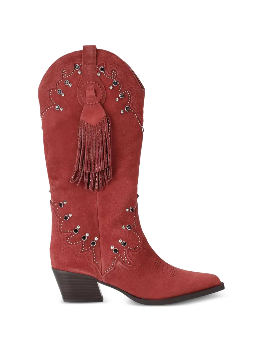 Kurt Geiger London Oxford western tassel boots Rood
