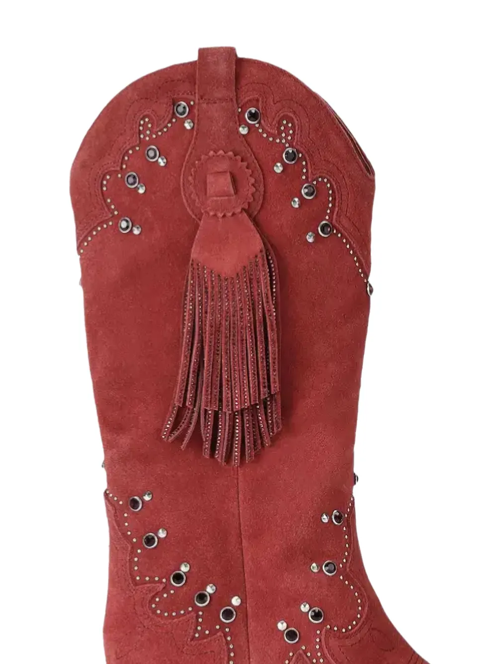 Kurt Geiger London Oxford western tassel boots Rood