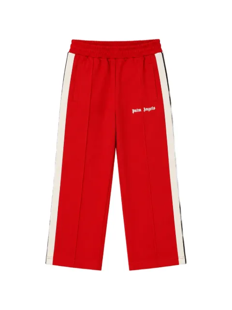 Palm Angels Kids logo-print side-stripe track pants