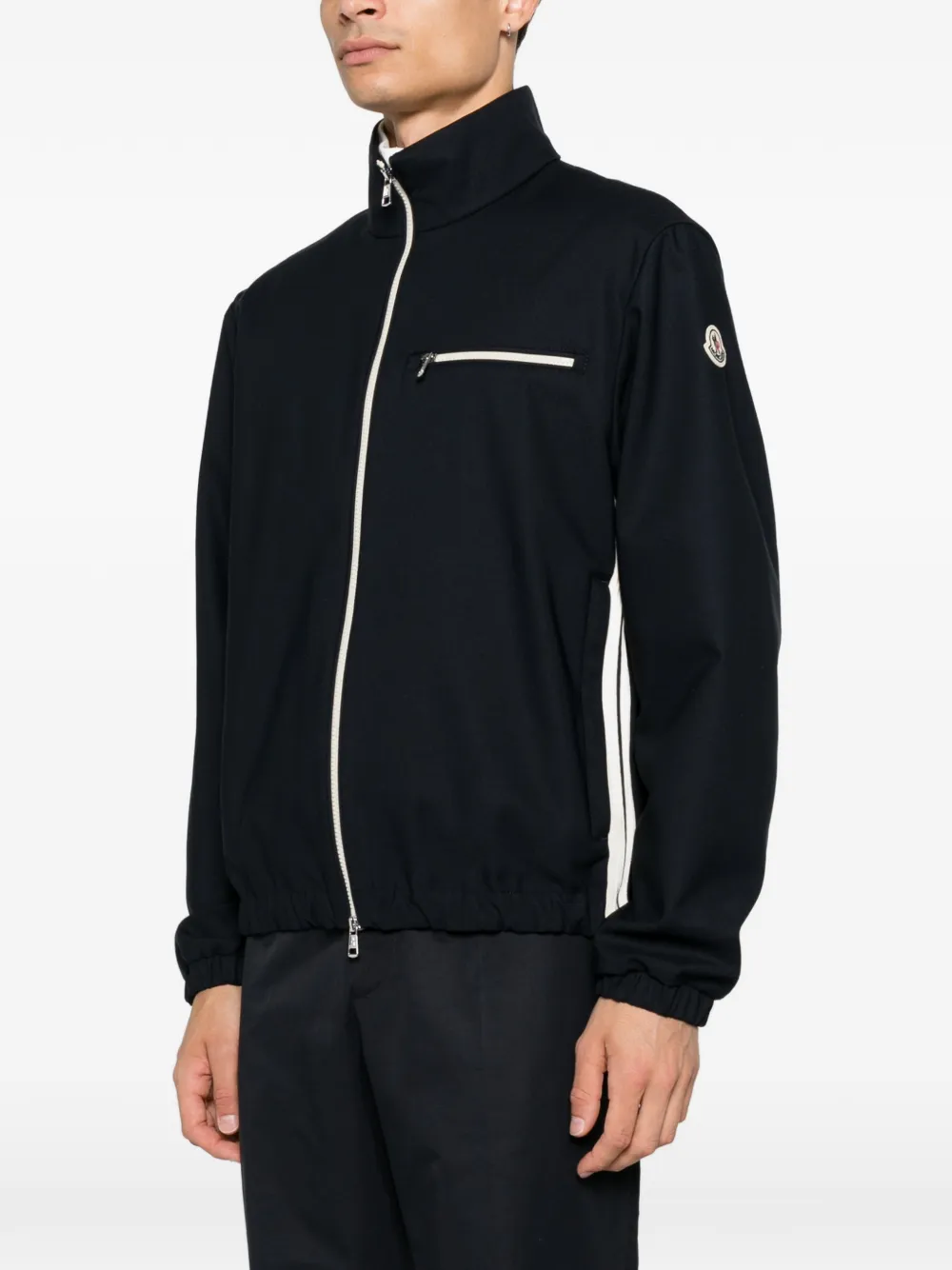 Moncler Jack met logopatch Zwart
