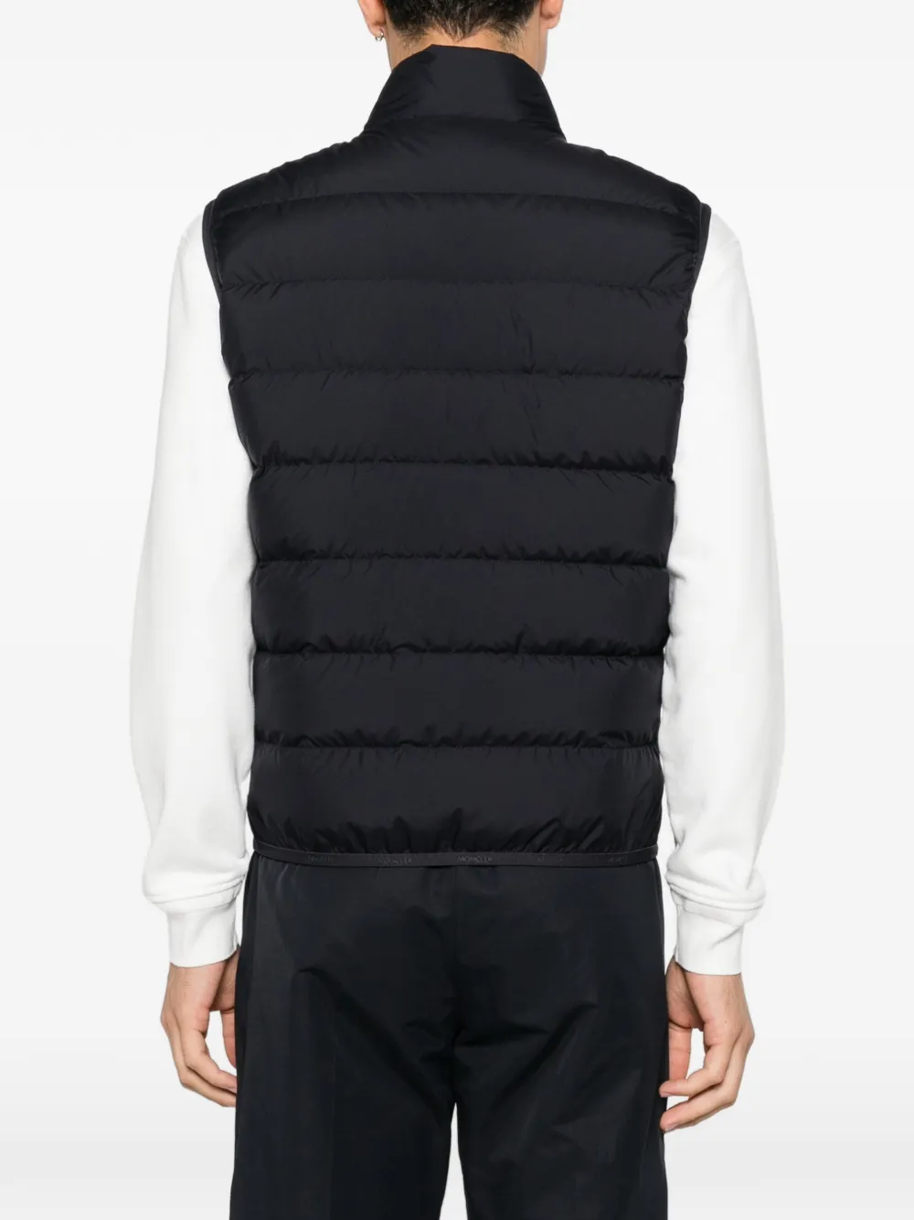 Moncler Bodywarmer met logopatch Zwart