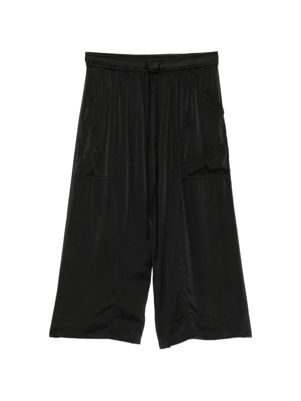 Julius drawstring-waist pocket-detail trousers - Schwarz