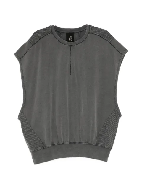Thom Krom distressed-effect sleeveless sweatshirt