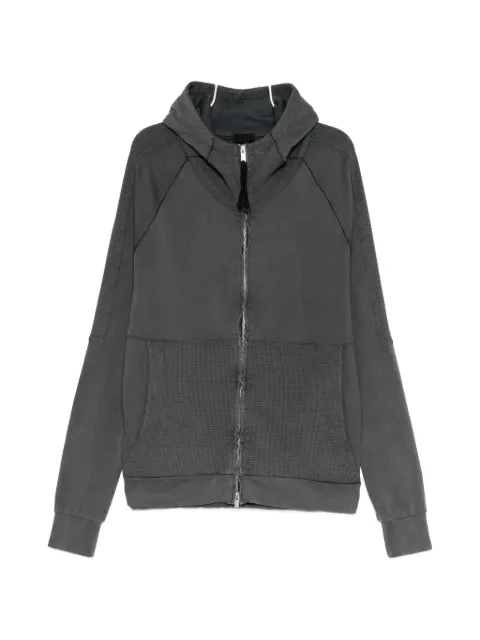 Thom Krom panelled zip-fastening hoodie
