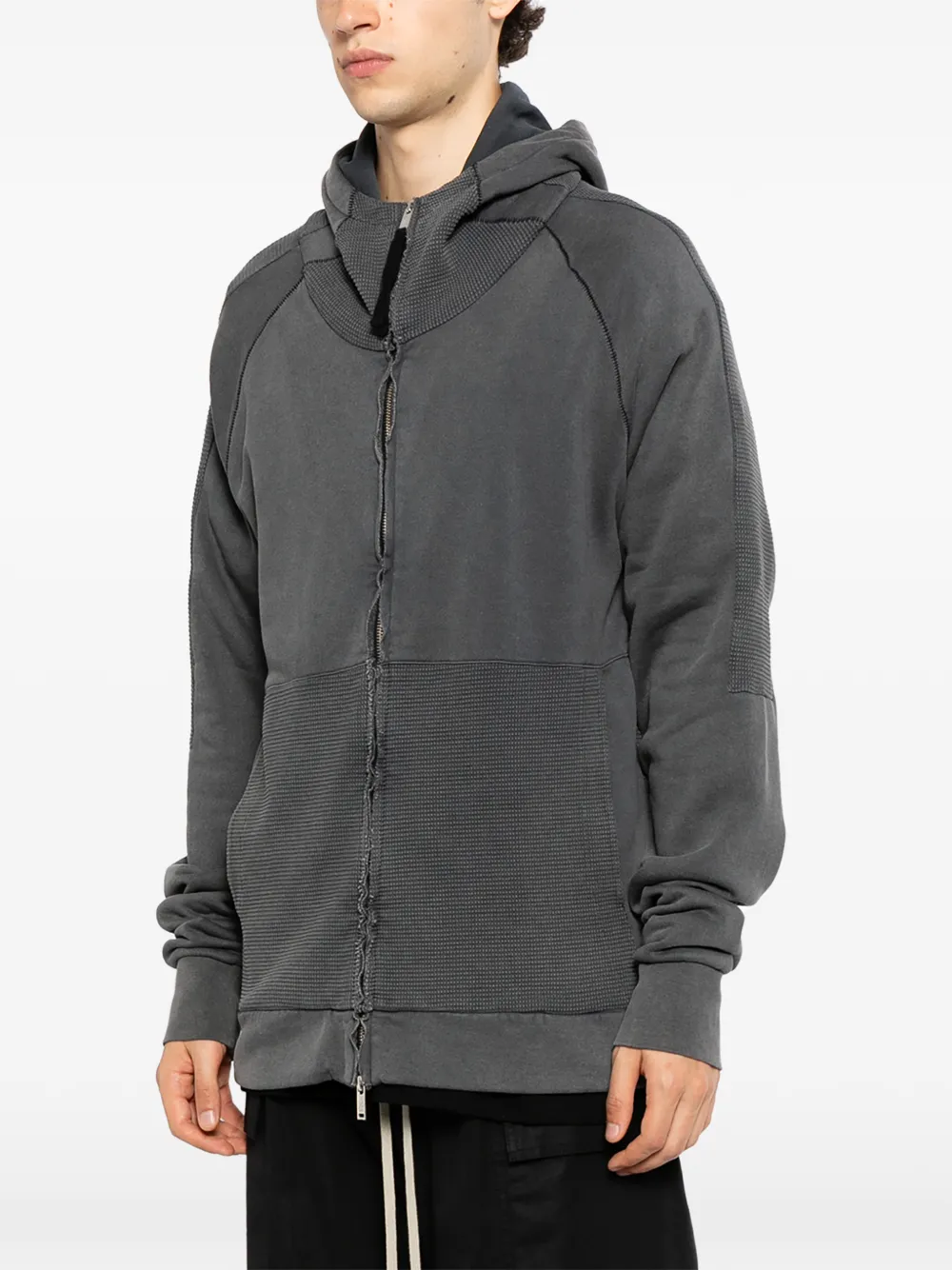 Thom Krom Hoodie met vlakken Grijs